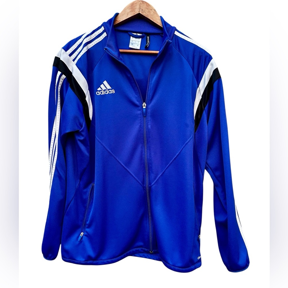 Adidas Jacket Blue Track Coat Climacool Sz.Large